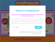 Tablet Screenshot of ladybunny.net